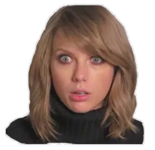 😳 Taylor Swift célébrité, chanteur, musicien, pop star, surpris, expression telegram sticker