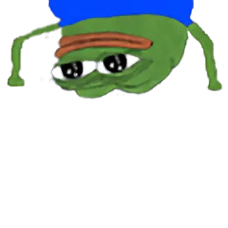 🙃 Pepe the Frog pepe, 青蛙, 表情包, 网络 telegram sticker