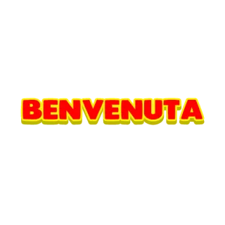 🙌 BENVENUTA welcome, greeting, italian, text telegram sticker