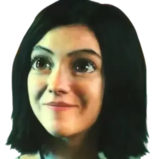 🙂 Alita Alita: Battle Angel alita, battle angel, filme, cyberpunk, anime whatsapp sticker