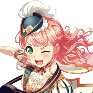 🦩 อนิเมะ, ผู้หญิง, ขยิบตา, น่ารัก, ร่าเริง telegram sticker