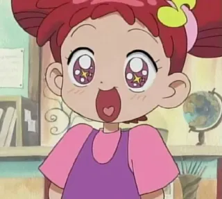 🤩 anime, cartoon, girl, excited, happy, cute telegram sticker