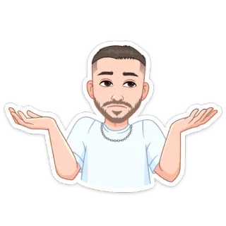 🤷‍♀ encolhendo os ombros, gesto, expressão, pergunta, confusão, desenho animado whatsapp sticker