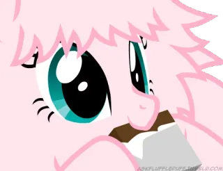 🍫 ASKFLUFFLEPUFE.TUMBLR.COM my little pony, bajka, animowany, różowy kucyk, czekolada telegram sticker