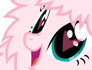 🤯 pink, cartoon, pony, eyes, cute telegram sticker