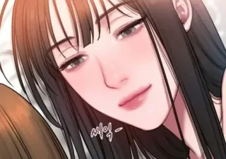 😉 씨익 phụ nữ, cô gái, nụ cười, tóc đen, webtoon whatsapp sticker