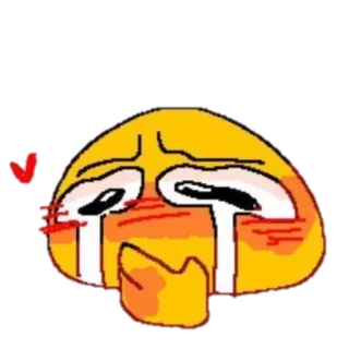 😳 Emoji, Traurig, Weinend, Erröten, Kawaii telegram sticker