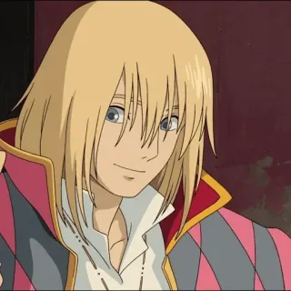 🐇 Howl Howl's Moving Castle Anime, Película, Pelo rubio, Personaje, El castillo ambulante telegram sticker