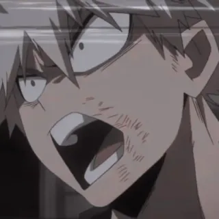 ☠ Katsuki Bakugo My Hero Academia Anime, Manga, Enfadado, Explosión, Bakugo, My Hero Academia, Personaje telegram sticker