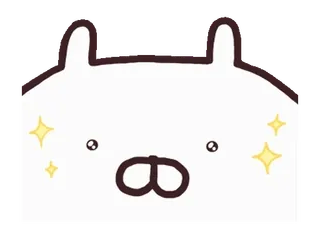 💨 süß, Hase, Kaninchen, kawaii, Tier, glitzernd telegram sticker