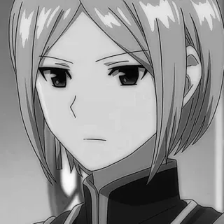 ⚔️ Anime, Manga, Sérieux, Personnage, Portrait whatsapp sticker