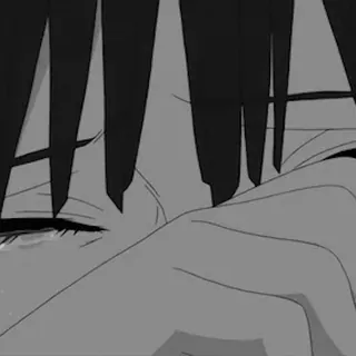 😥 triste, piangere, anime, manga, emotivo telegram sticker