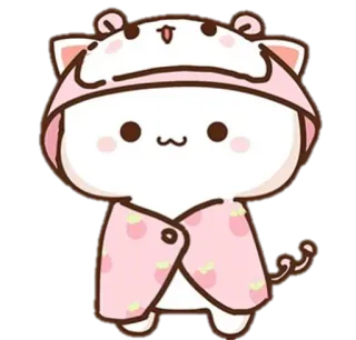 ✨ kawaii, mèo, dễ thương, động vật, chăn, buồn ngủ telegram sticker