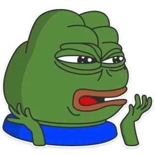 😑 Pepe the Frog Mem, Żaba, Mem Internetowy, Pepe, Wyrażenie, Sarkastyczny telegram sticker