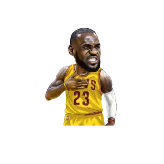 😬 LeBron James pallacanestro, atleta, NBA, Cleveland Cavaliers telegram sticker
