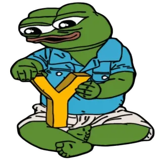 🐸 Pepe the Frog 佩佩, 青蛙, 表情包, 字母, 字母表 telegram sticker