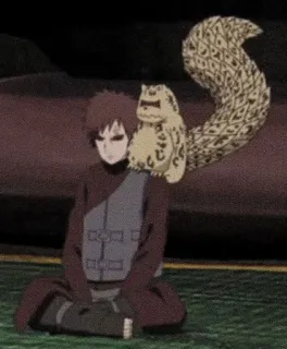 💋 Gaara Naruto アニメ, 砂, 忍者, 我愛羅 telegram sticker