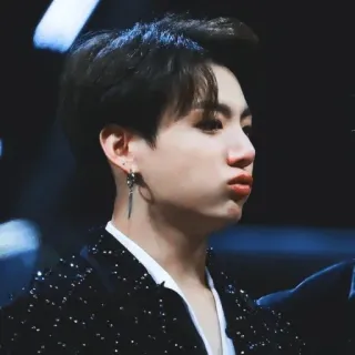 🐚 Jungkook kpop, bts, idole, chanteur, homme, visage, portrait telegram sticker