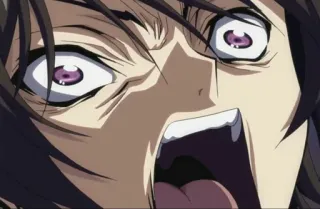 😫 Lelouch Lamperouge Code Geass Anime, Lelouch, Geass, Wütend, Schockiert telegram sticker