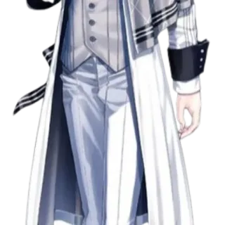 😎 Anime, Personnage, Homme, Manteau, Tenue formelle, Art, Dessin animé telegram sticker