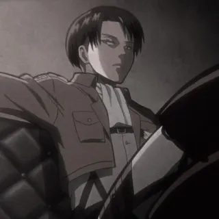 🕶️ Levi Ackerman Attack on Titan anime, attack on titan, levi, levi ackerman, manga telegram sticker