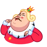 🤷♂️ raja, kartun, kerajaan, mahkota, lucu, karakter telegram sticker