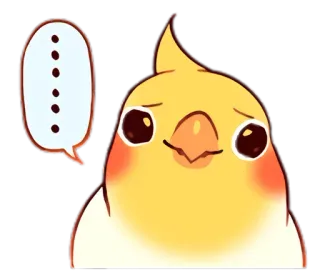 😅 calopsita, pássaro, fofo, triste, emoji, adesivo telegram sticker