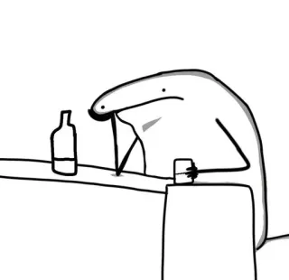 🌟 manusia stik, alkohol, minum, bar, kartun telegram sticker