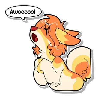 🔊 Awooooo! telegram sticker