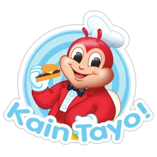 🍔 Kain Tayo! Jollibee, food, burger, cartoon, restaurant telegram sticker