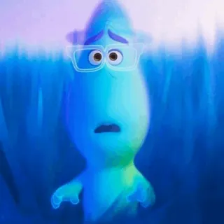🐋 Joe Gardner Soul Soul, Joe Gardner, Disney, Pixar, animowany, postać telegram sticker