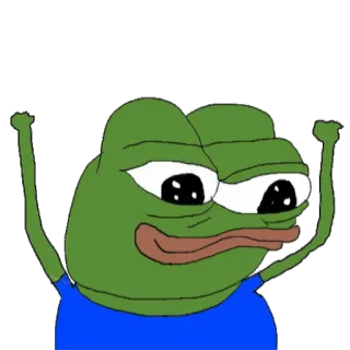 🤗 Pepe the Frog pepe, カエル, ミーム, ハッピー, お祝い telegram sticker