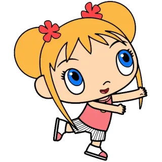 💕 dibujos animados, chica, personaje, lindo, ilustración, niño telegram sticker