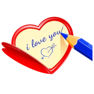 💝 i love you amor, coração, eu te amo, mensagem, carinho, romântico telegram sticker
