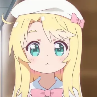 🌸 Anime, Chica, Rubia, Linda, Dibujos animados, Personaje, Kawaii telegram sticker