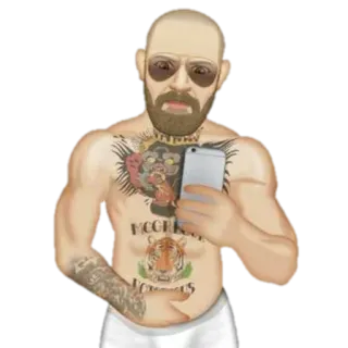 👑 Conor McGregor Макгрегор, MMA, боец, тату, Конор Макгрегор whatsapp sticker