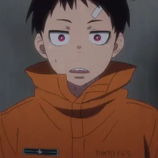 🧯 TOKYO FFS anime, fire force, Shinra Kusakabe, character, cartoon, sticker telegram sticker