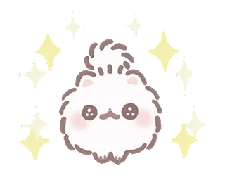 ⭐ chat, mignon, kawaii, paillettes, animal, doux telegram sticker