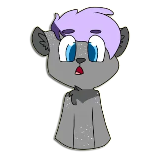 😳 Cartoon, Tier, Figur, Niedlich, Fell, Illustration telegram sticker