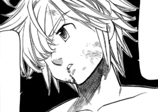 😒 Meliodas Seven Deadly Sins anime, manga, character, seven deadly sins, meliodas telegram sticker
