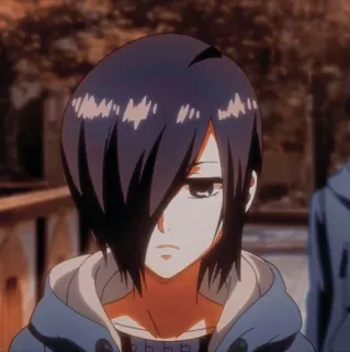 🐰 Touka Kirishima Tokyo Ghoul Аниме, Токийский гуль, Тоука Киришима, Персонаж, Японская анимация telegram sticker