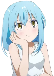 😕 Rimuru Tempest That Time I Got Reincarnated as a Slime Anime, Manga, Slime, Isekai, Lindo, Personaje, Reencarnado telegram sticker