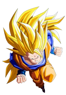 ⚫ Goku Dragon Ball Anime, Super Saiyajin, DBZ, Luta, Goku telegram sticker