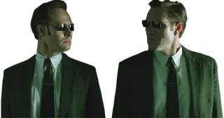 🙄 The Matrix Matrix, Agenten, Anzug, Sonnenbrille, Film whatsapp sticker