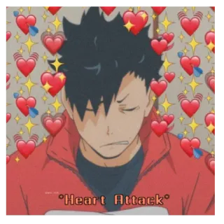 🥇 Heart Attack coeurs, animé, dessin animé, amour whatsapp sticker