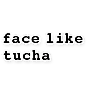 ☁ face like tucha telegram sticker