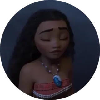 ☺ Moana disney, cartoon, ozean, pazifikinsulaner, prinzessin whatsapp sticker