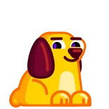 👋 cão, desenho animado, animal, animal de estimação, fofo, feliz, engraçado whatsapp sticker