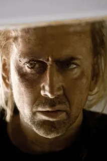 🥃 man, portrait, Nicholas Cage, actor, stern, face telegram sticker