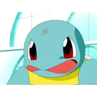 😡 Squirtle pokemon, squirtle, cartoon, animal, turtle telegram sticker